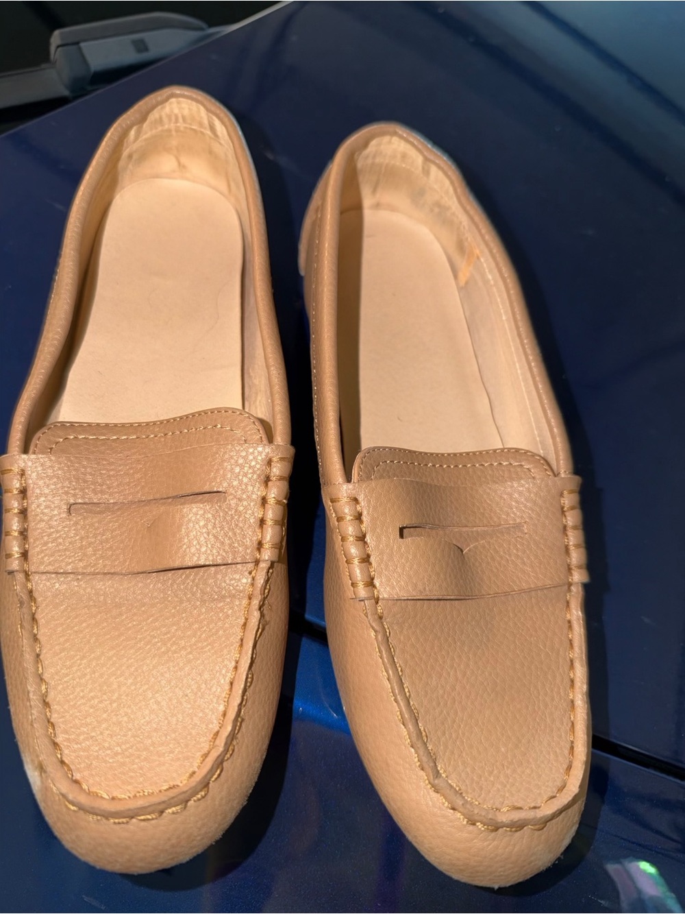 Circus by Sam Edelman Beige Penny Loafers